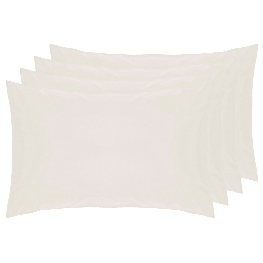 Belledorm 100% Cotton Percale Housewife Pillowcases (Pack Of 4) (Ivory) (One Size)