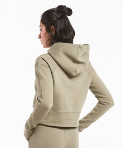 Luxe Fleece Cropped Hoodie | Women's Sage