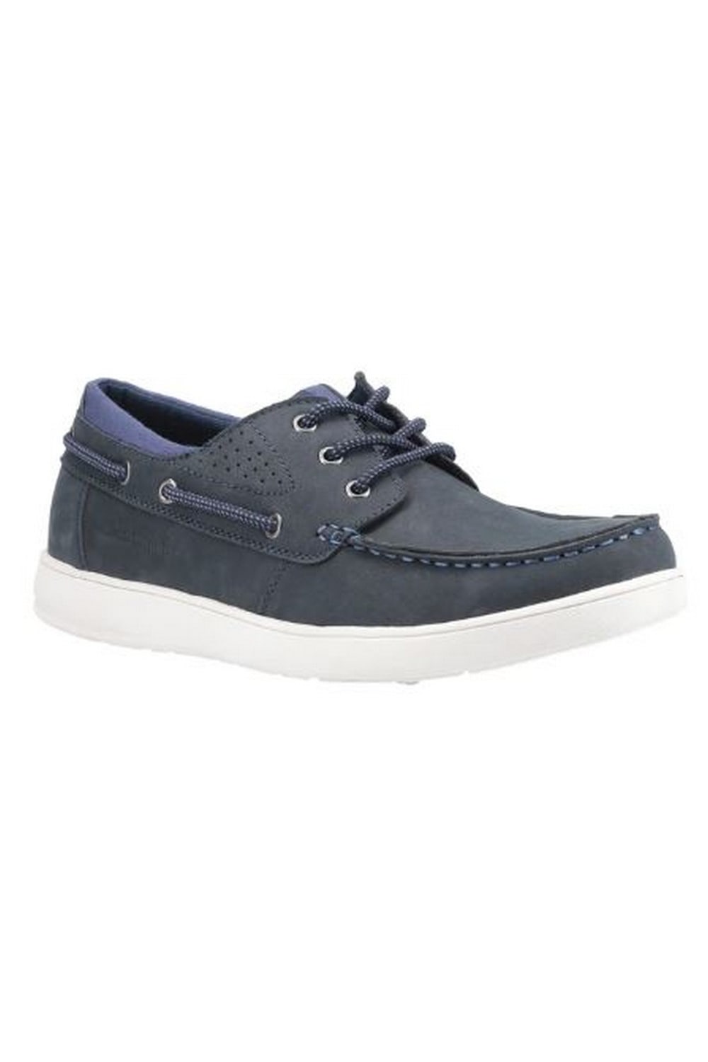Hush Puppies Mens Liam Lace Up Leather Boat Shoe