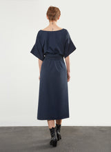 Load image into Gallery viewer, Wrap-Around Dress - Navy