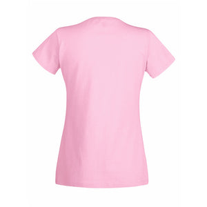 Fruit Of The Loom Ladies/Womens Lady-Fit Valueweight Short Sleeve T-Shirt (Light Pink)
