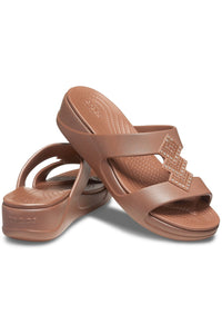 Womens/Ladies Monterey Shimmering Sandals - Bronze
