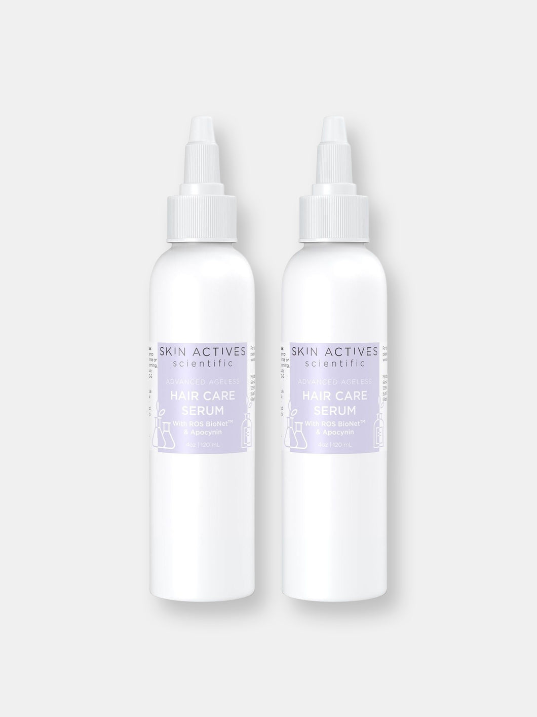 Hair Care Serum with ROS BioNet and Apocynin | Advanced Ageless Collection - 2-Pack