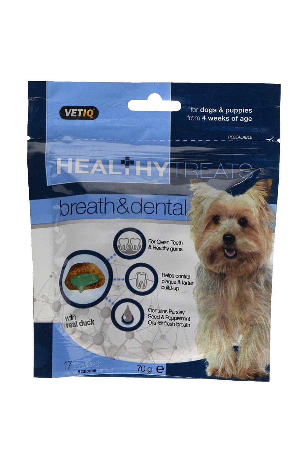 VetIQ Healthy Treats Breath & Dental Dog Treats (May Vary) (2.4 oz)