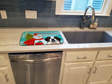 Load image into Gallery viewer, 14 in x 21 in Snowman with Saint Bernard Dish Drying Mat