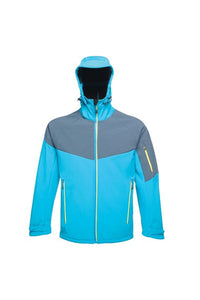 Regatta Professional Mens Dropzone II Reflective 3 Layer Softshell Jacket (Methyl Blue/Blue Wing)