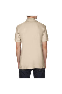 Gildan Softstyle Mens Short Sleeve Double Pique Polo Shirt (Sand)