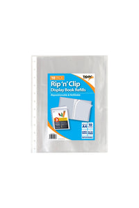 Tiger Stationery Rip N Clip A4 Display Book (Clear) (One Size)