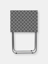 Load image into Gallery viewer, Lattice Multi-Purpose Foldable Table, Grey/White