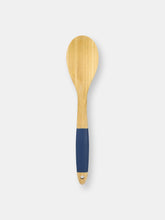 Load image into Gallery viewer, Michael Graves Design Bamboo Serving Spoon with Indigo Silicone Handle