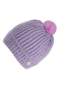 Childrens/Kids Heddie Lux Knitted Beanie - Lilac Frost