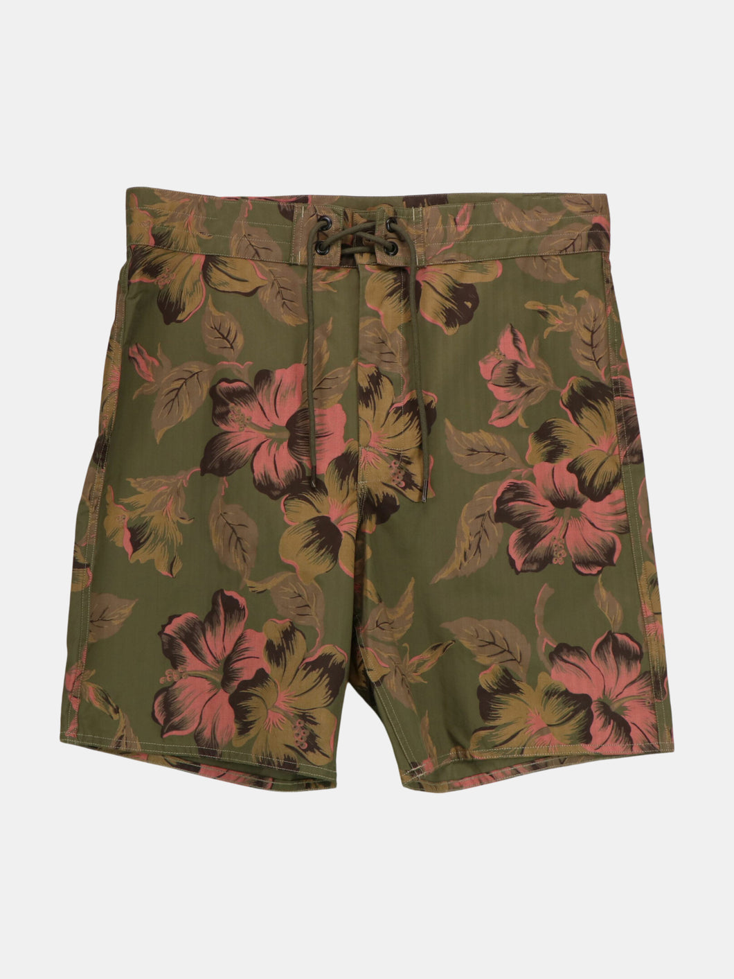 Ralph Lauren Men's Green/Pink Military Floral Cotton Short