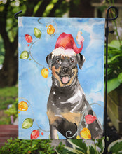 Load image into Gallery viewer, Christmas Lights Rottweiler Garden Flag 2-Sided 2-Ply