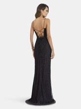 Load image into Gallery viewer, Lara 29577 - Scoop Neck, Lace Up Open Back Dress