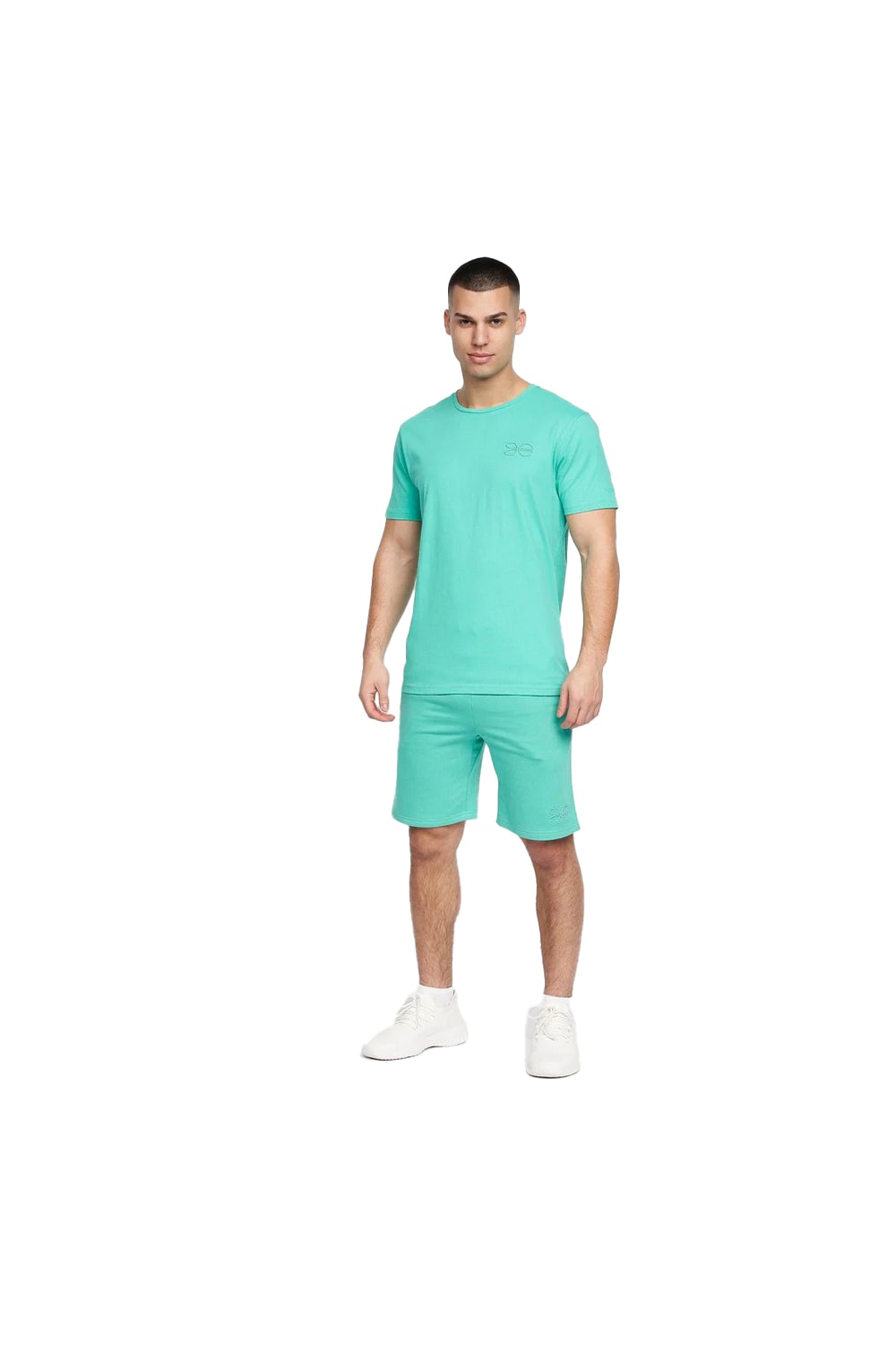 Mens Graydon T-Shirt & Shorts Set - Aqua