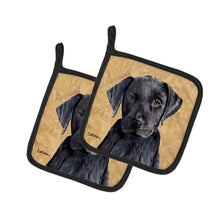 Load image into Gallery viewer, Labrador Wipe your Paws Pair of Pot Holders