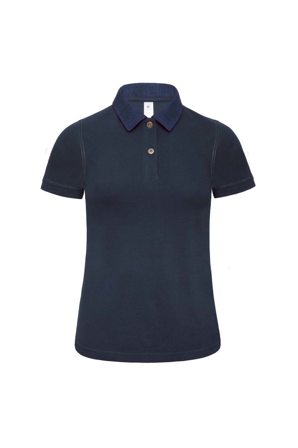 B&C Denim Womens/Ladies Forward Short Sleeve Polo Shirt (Denim/ Navy)