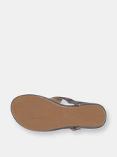 Load image into Gallery viewer, Jamm Pewter Flat Sandals