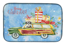 Load image into Gallery viewer, 14 in x 21 in Merry Christmas Schnauzer Dish Drying Mat