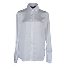 Load image into Gallery viewer, Elegance Silk Blouse In White