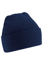 Load image into Gallery viewer, Beechfield Big Boys Junior Kids Knitted Soft Touch Winter Hat (French Navy)