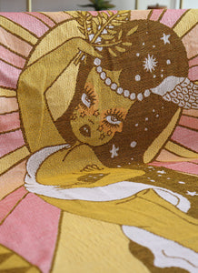 Celestial Virgo Woven Blanket