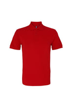 Load image into Gallery viewer, Asquith &amp; Fox Mens Plain Short Sleeve Polo Shirt (Cherry Red)