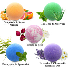 Load image into Gallery viewer, 50 Piece Natural Bath Bombs for Men &amp; Women