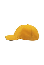 Load image into Gallery viewer, Sport Sandwich 6 Panel Baseball Cap - Yellow