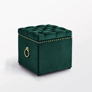 Claudia Velvet Or Linen Ottoman-Storage-Knob