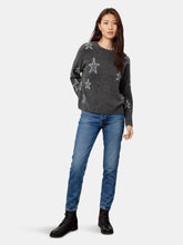 Load image into Gallery viewer, Rails Virgo Sweater In Charcoal White Stars