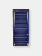 Load image into Gallery viewer, 8 Tier Portable Polyester Shoe Closet, Navy