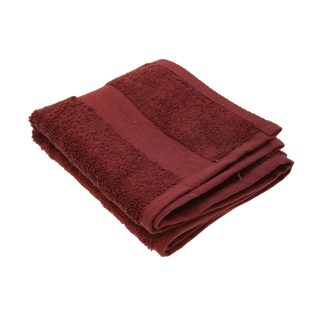 Jassz Premium Heavyweight Plain Guest Hand Towel 16 x 24 inches (Pack of 2) (Red) (One Size)