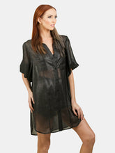 Load image into Gallery viewer, Melanie Oversize Metallic Blouse