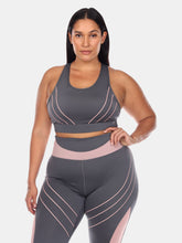 Load image into Gallery viewer, Plus Size Cut Out Back Mesh Sports Bra