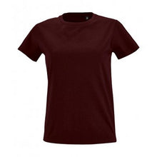 Load image into Gallery viewer, SOLS Womens/Ladies Imperial Fit Short Sleeve T-Shirt (Oxblood)