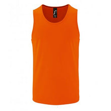 Load image into Gallery viewer, SOLS Mens Sporty Performance Tank Top (Neon Orange)