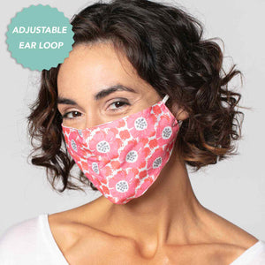 Talia Pink Reusable Cotton Face Mask