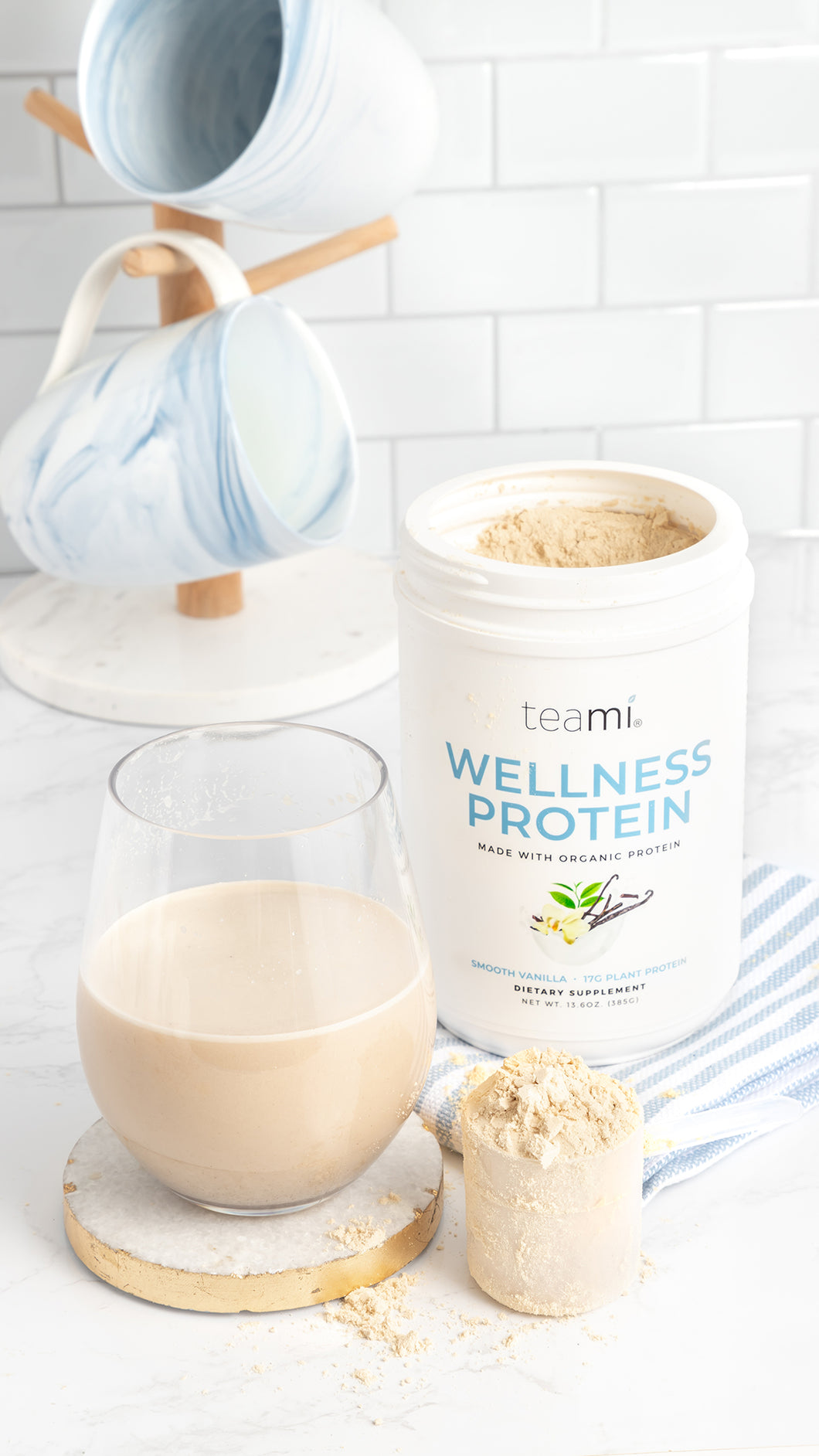 Organic Plant-Based Wellness Protein, Smooth Vanilla