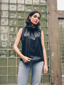 Brooklyn Sleeveless Paperbag Top