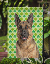 Load image into Gallery viewer, St. Patrick&#39;s Day Shamrock German Shepherd Garden Flag 2-Sided 2-Ply