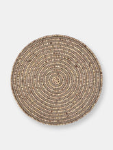 Load image into Gallery viewer, Jute &amp; Wooden Beads Embroidered Placemat