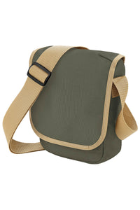 Mini Adjustable Reporter / Messenger Bag 2 Liters Pack Of 2 - Olive/Caramel