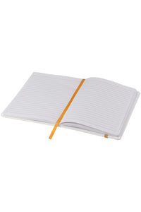 Bullet A5 Spectrum Notebook With Elastic Strap (White/Orange) (One Size)