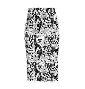 Amour Geometric Pencil Skirt