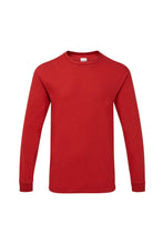 Load image into Gallery viewer, Gildan Mens Hammer Heavyweight Long Sleeve T-Shirt (Sport Scarlet Red)