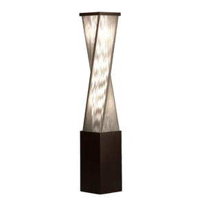 Nova of California Torque 54" Accent Floor Lamp in Espresso and Silver String with Dimmer Switch