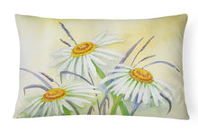 Load image into Gallery viewer, 12 in x 16 in  Outdoor Throw Pillow Daisies by Maureen Bonfield Canvas Fabric Decorative Pillow