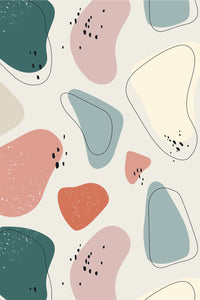 Eco-Friendly Childrens Abstract Shapes Wallpaper