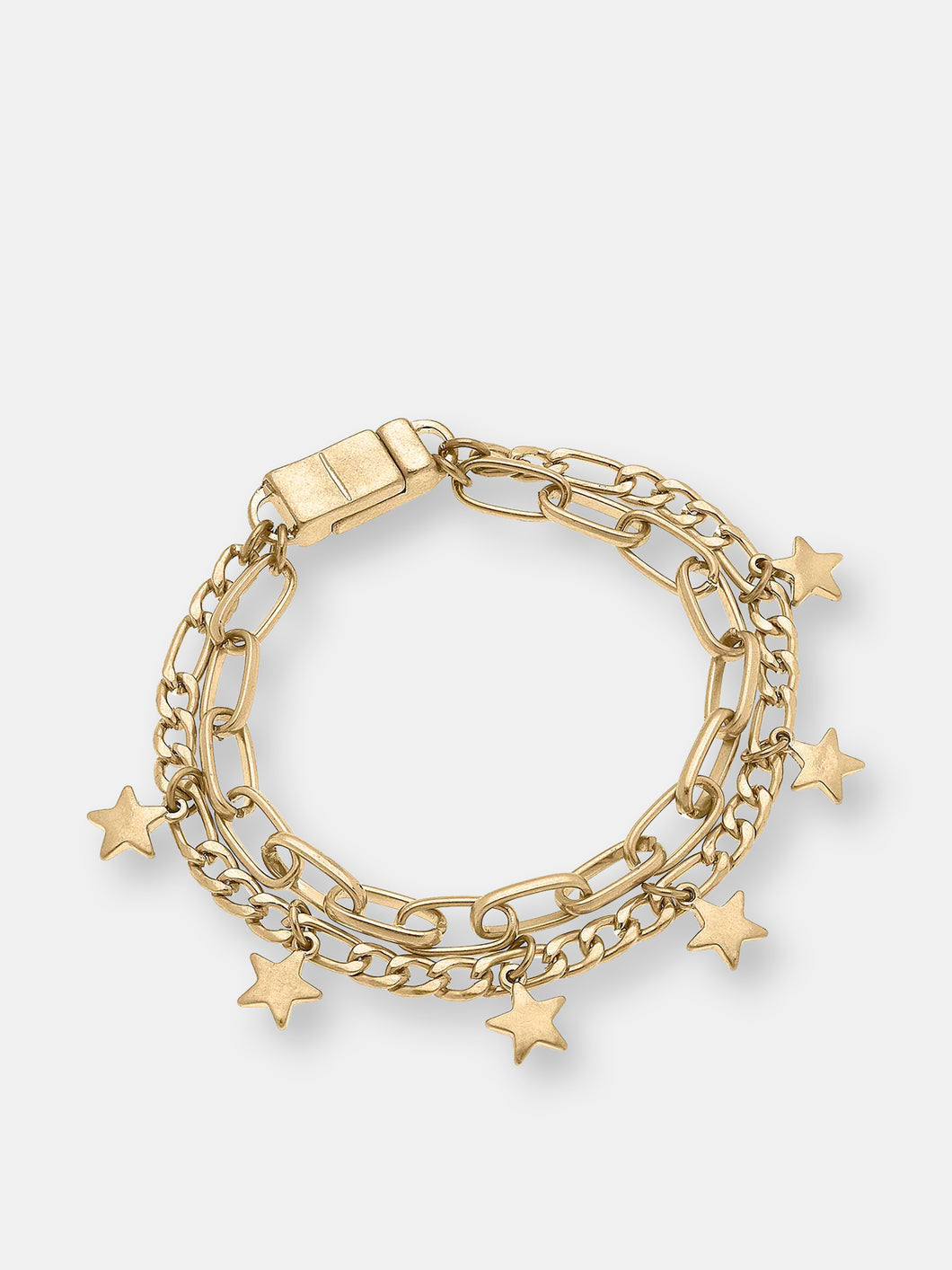 Wilder Star Layered Chain Link Bracelet